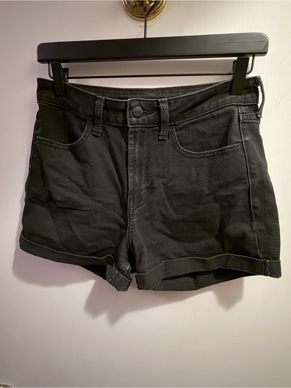 Old Navy Black Wow High Rise Jean Shorts